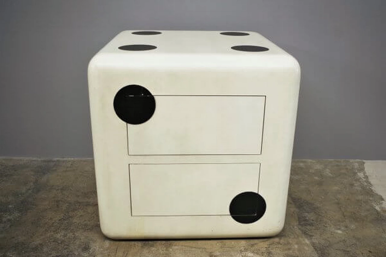3 Cubes with wheels and two drawers, 1980s 1407343