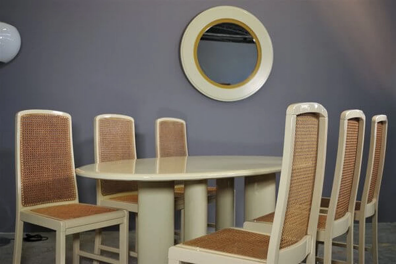 Tavolo e 6 sedie di Mario Sabot, anni '70 1407380