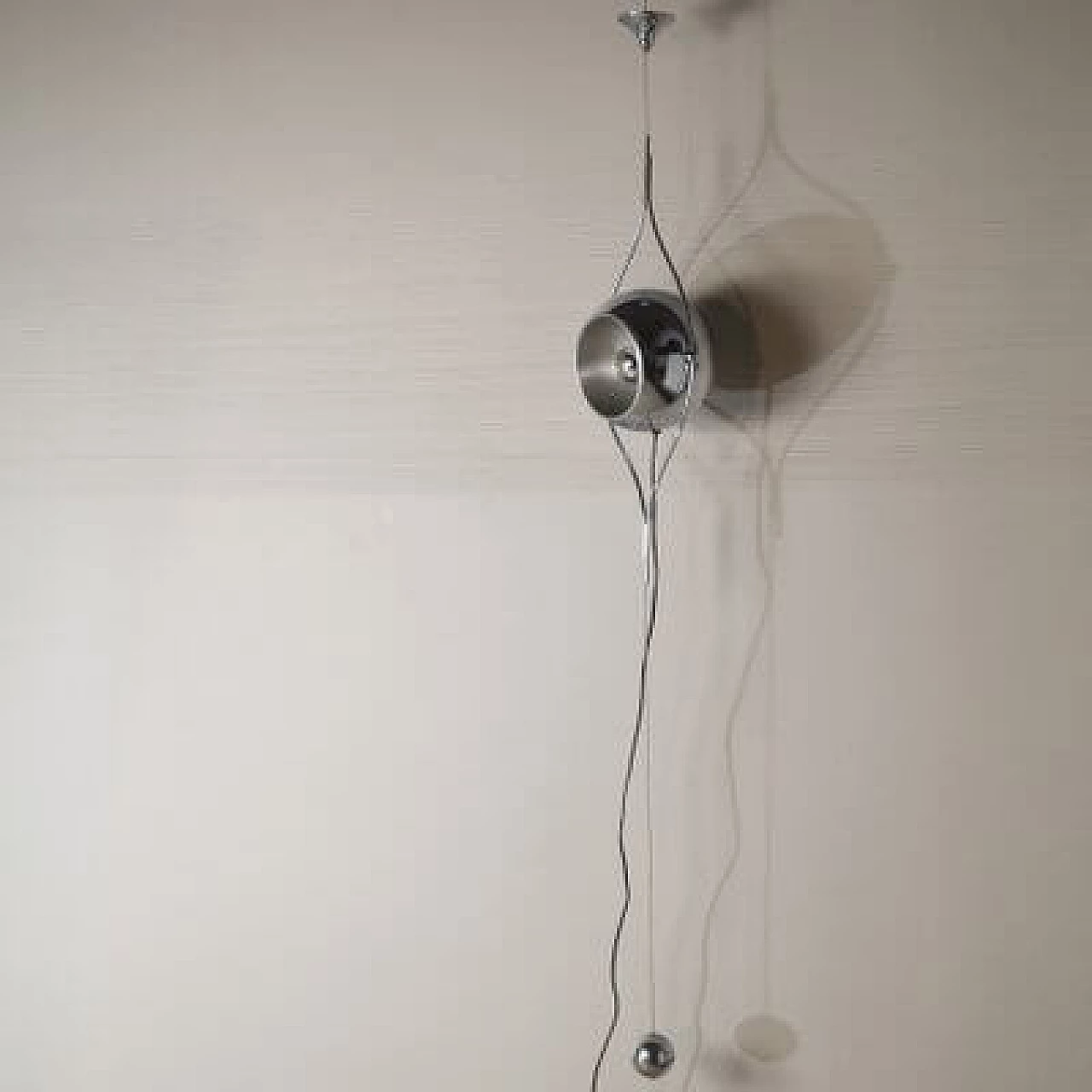 Steel pendant lamp by Goffredo Reggiani, 1960s 1407423