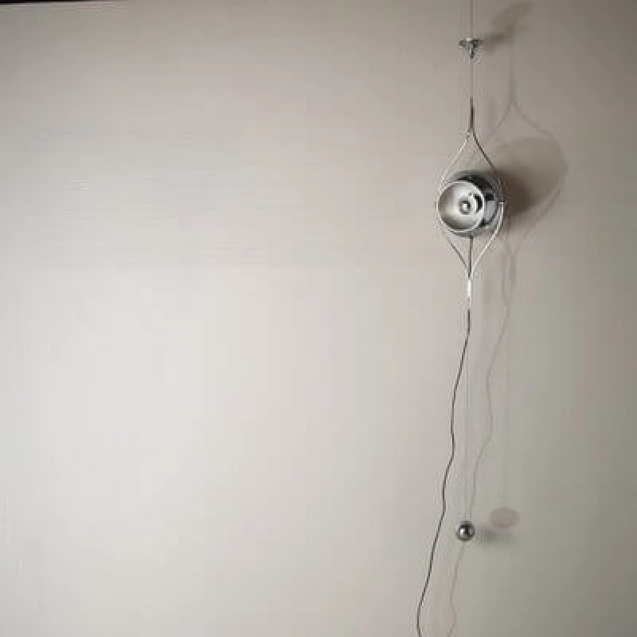 Steel pendant lamp by Goffredo Reggiani, 1960s 1407426