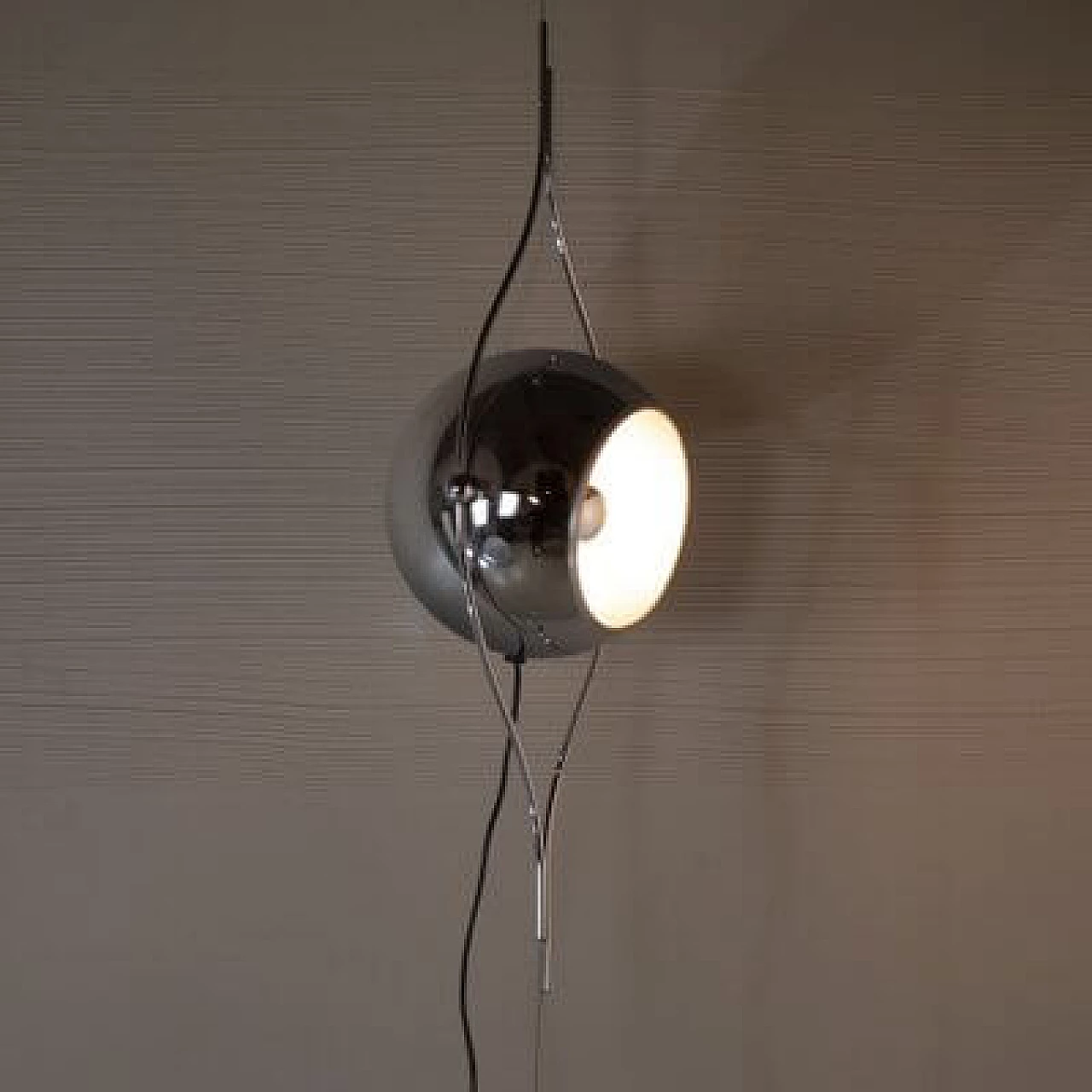 Steel pendant lamp by Goffredo Reggiani, 1960s 1407432