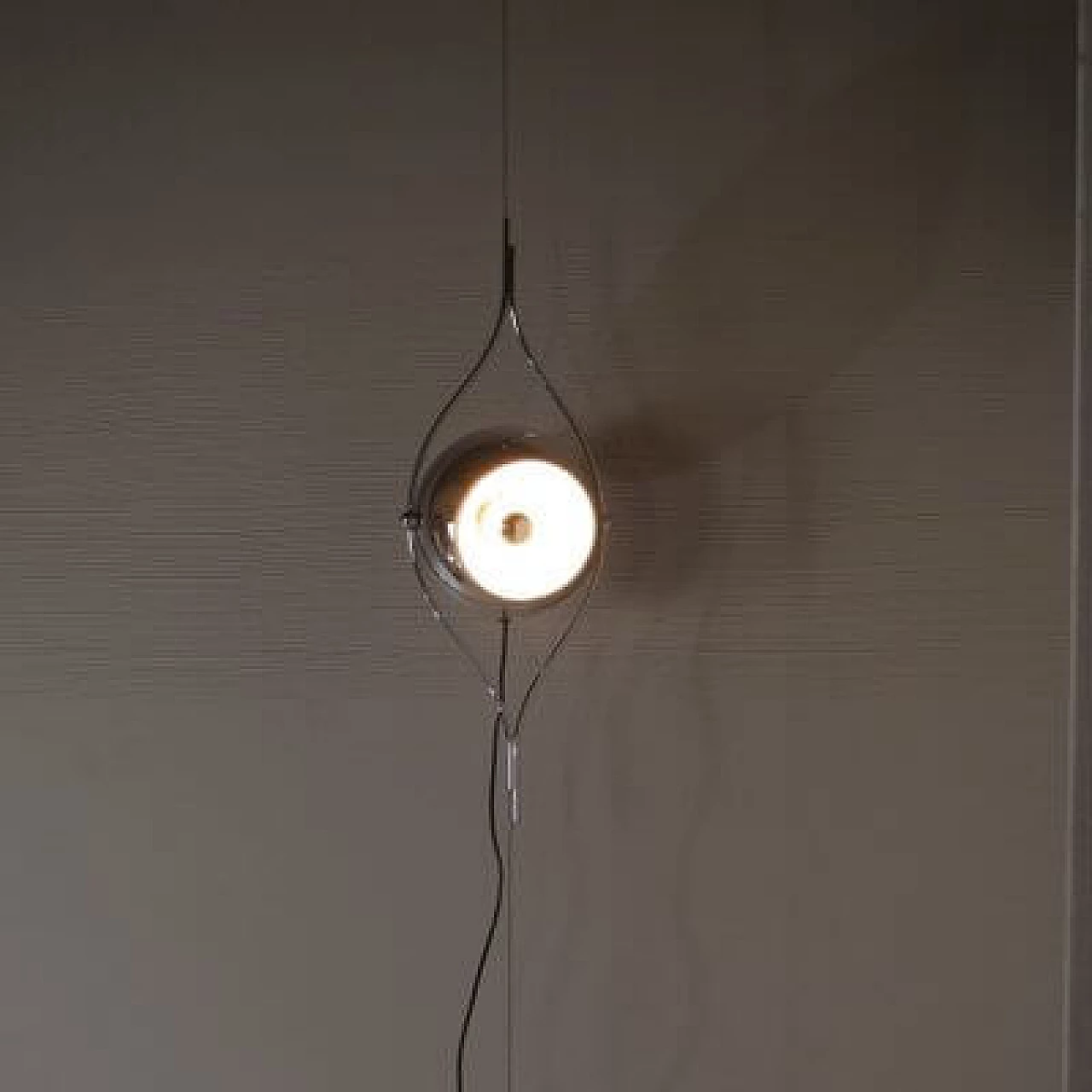 Steel pendant lamp by Goffredo Reggiani, 1960s 1407435