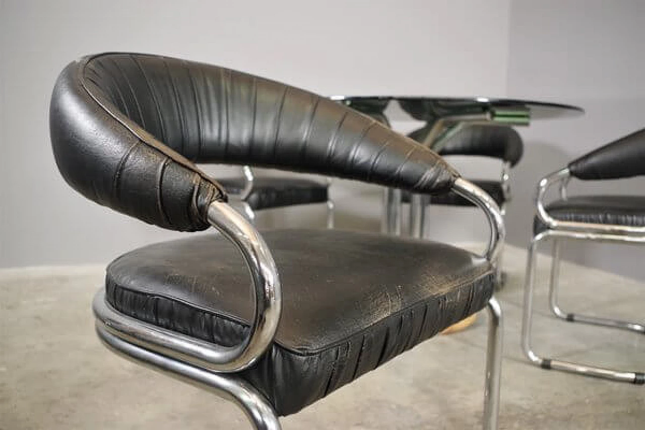 Tavolo e 4 sedie di Giotto Stoppino, anni '70 1407442