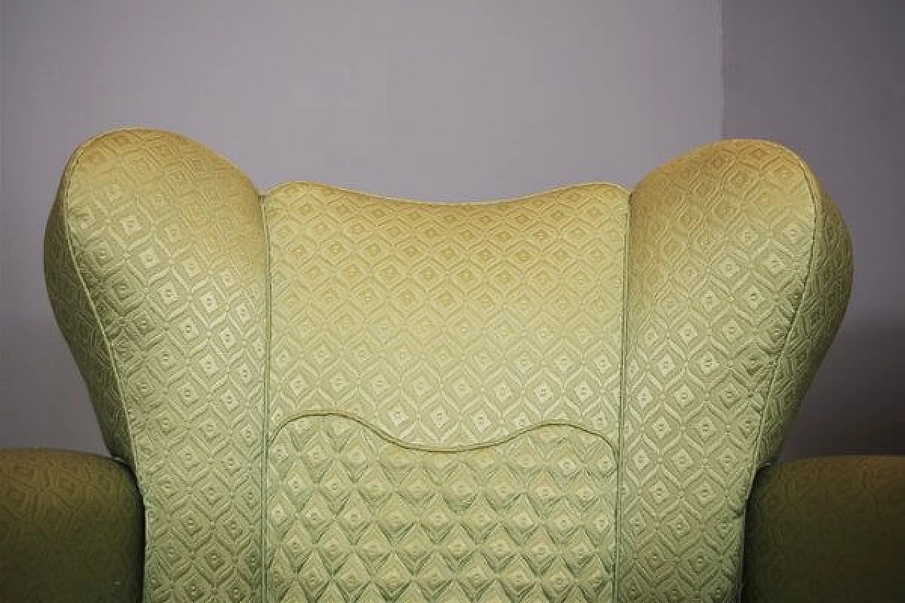 Pair of Polo Buffa style fan armchairs, 1950s 1407453