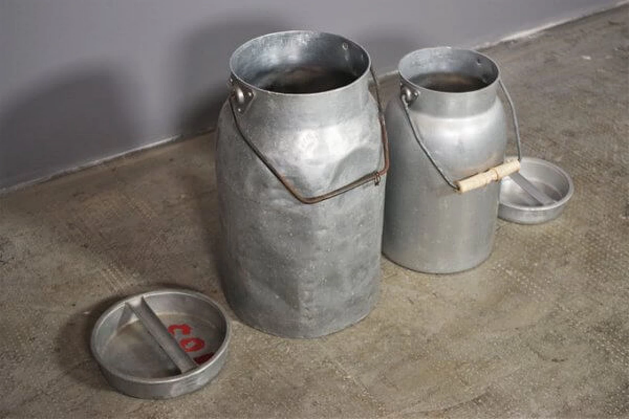 Coppia di contenitori per latte, anni '50 1407455