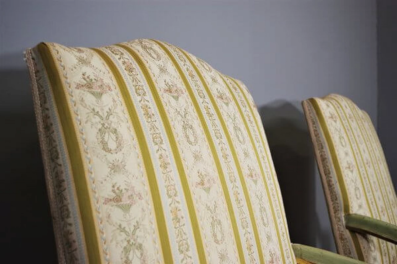 Baroque style table, sofa, chair and pair of armchairs, mid-19th century 1407473