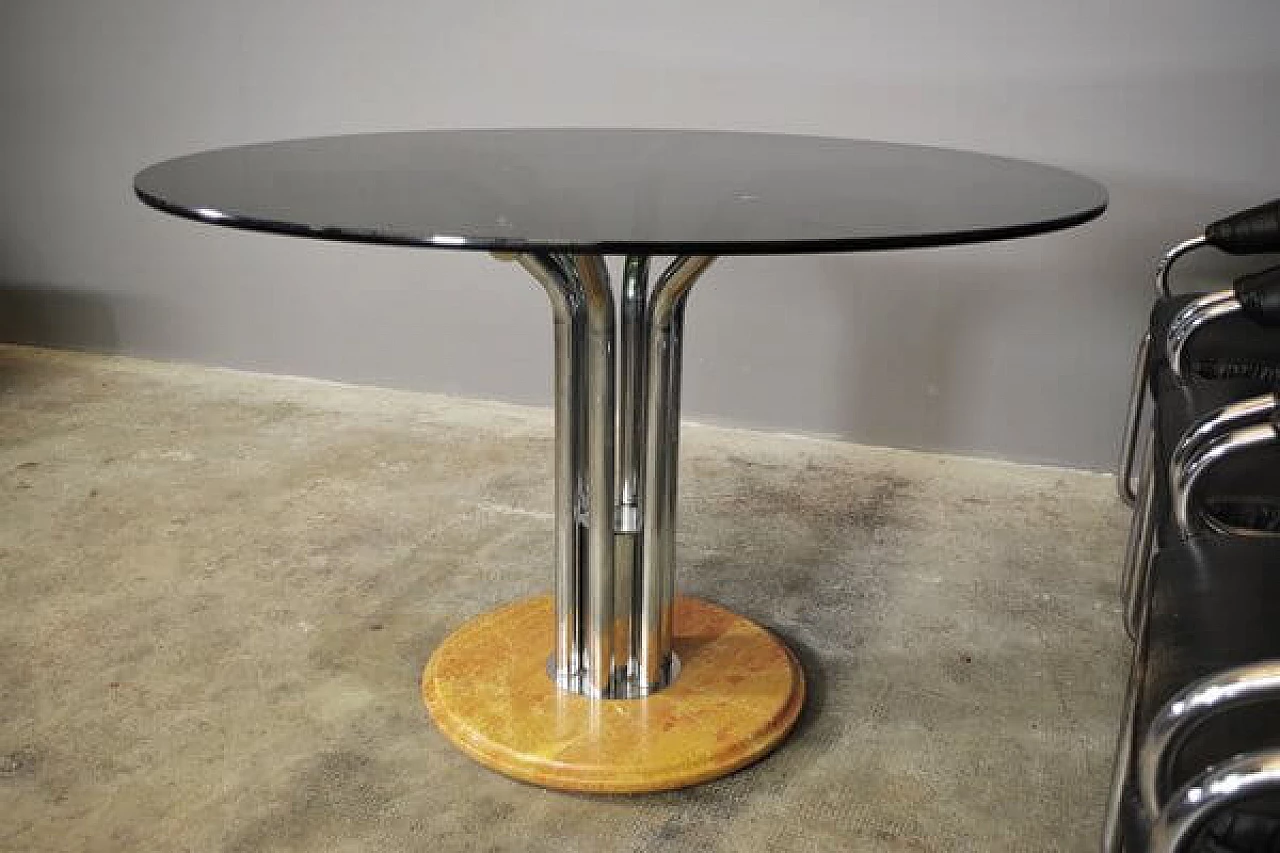 Table and 4 chairs by Giotto Stoppino, 1970s 1407475