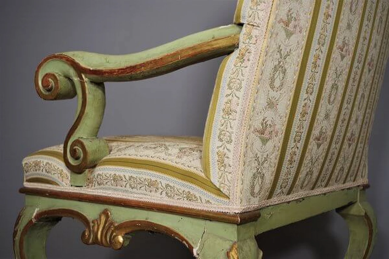 Baroque style table, sofa, chair and pair of armchairs, mid-19th century 1407486