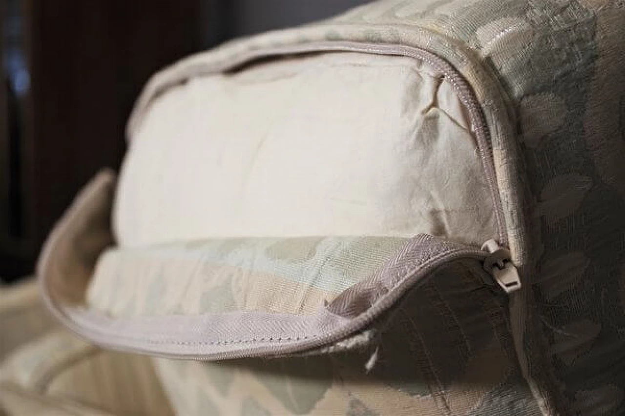 Two-piece modular sofa with carved wooden frame, 1950s 1407631