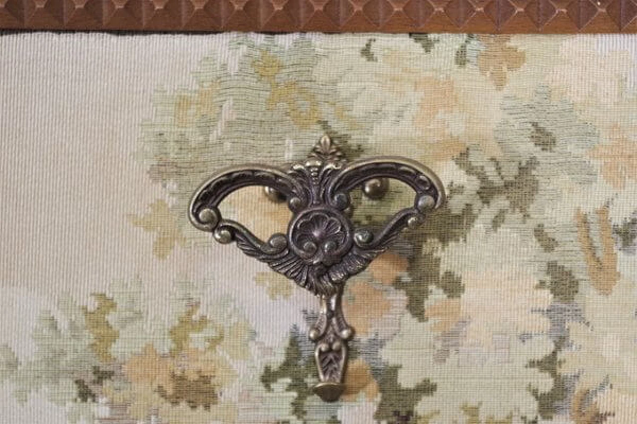 Tapestry with wooden frame and brass hangers, 1960s 1407632