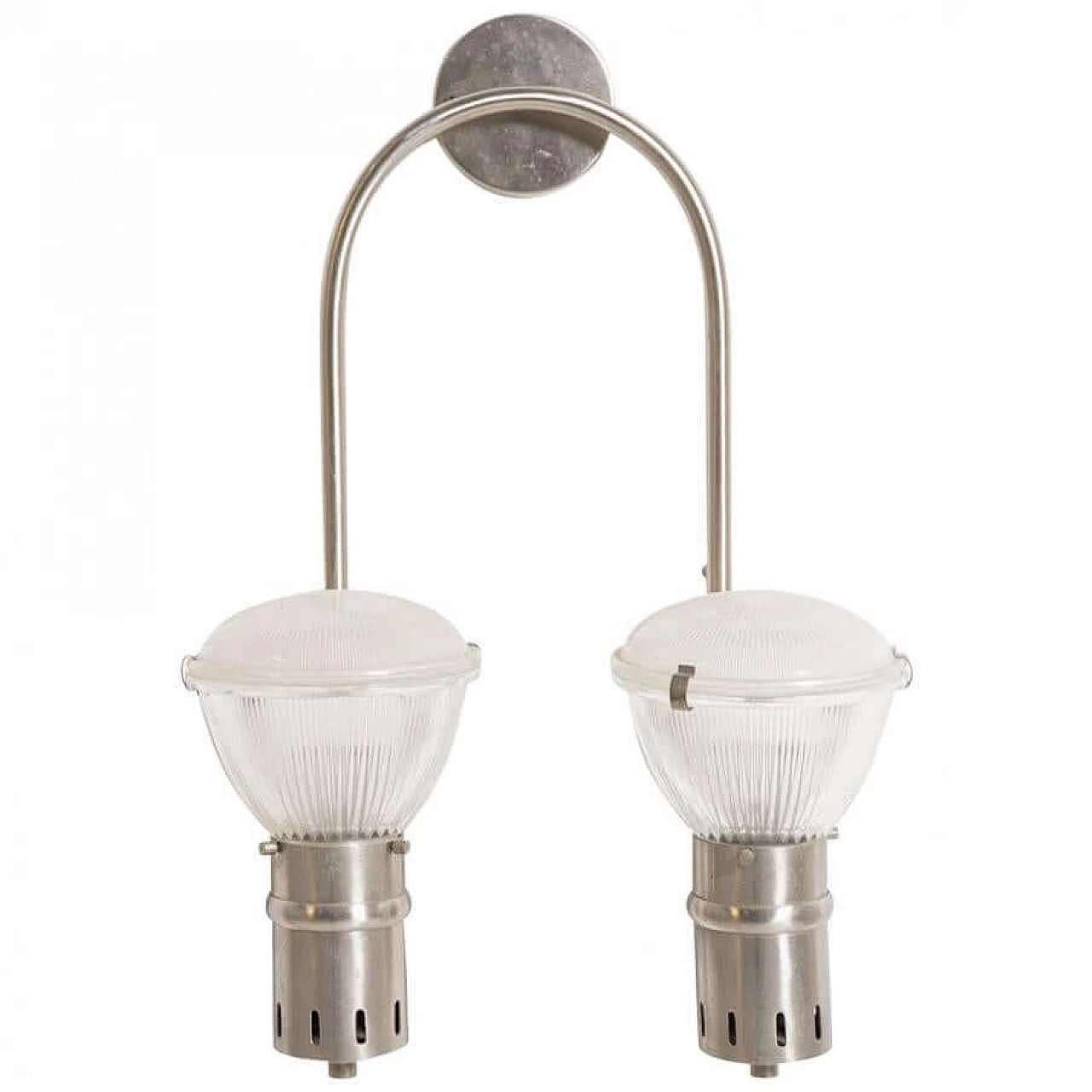 Lampada da parete di Sergio Mazza in ottone nichelato, anni '60 1407746