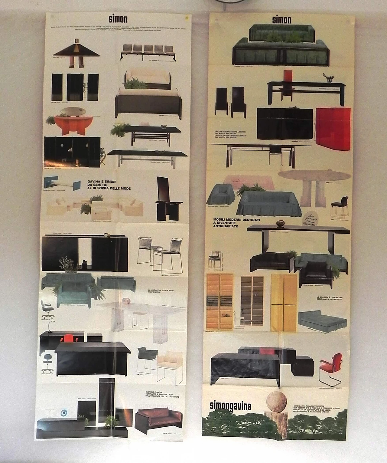 Coppia di manifesti Simon Gavina, anni '80 1407790