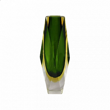 Submerged glass vase by Flavio Poli for Seguso, 1960s