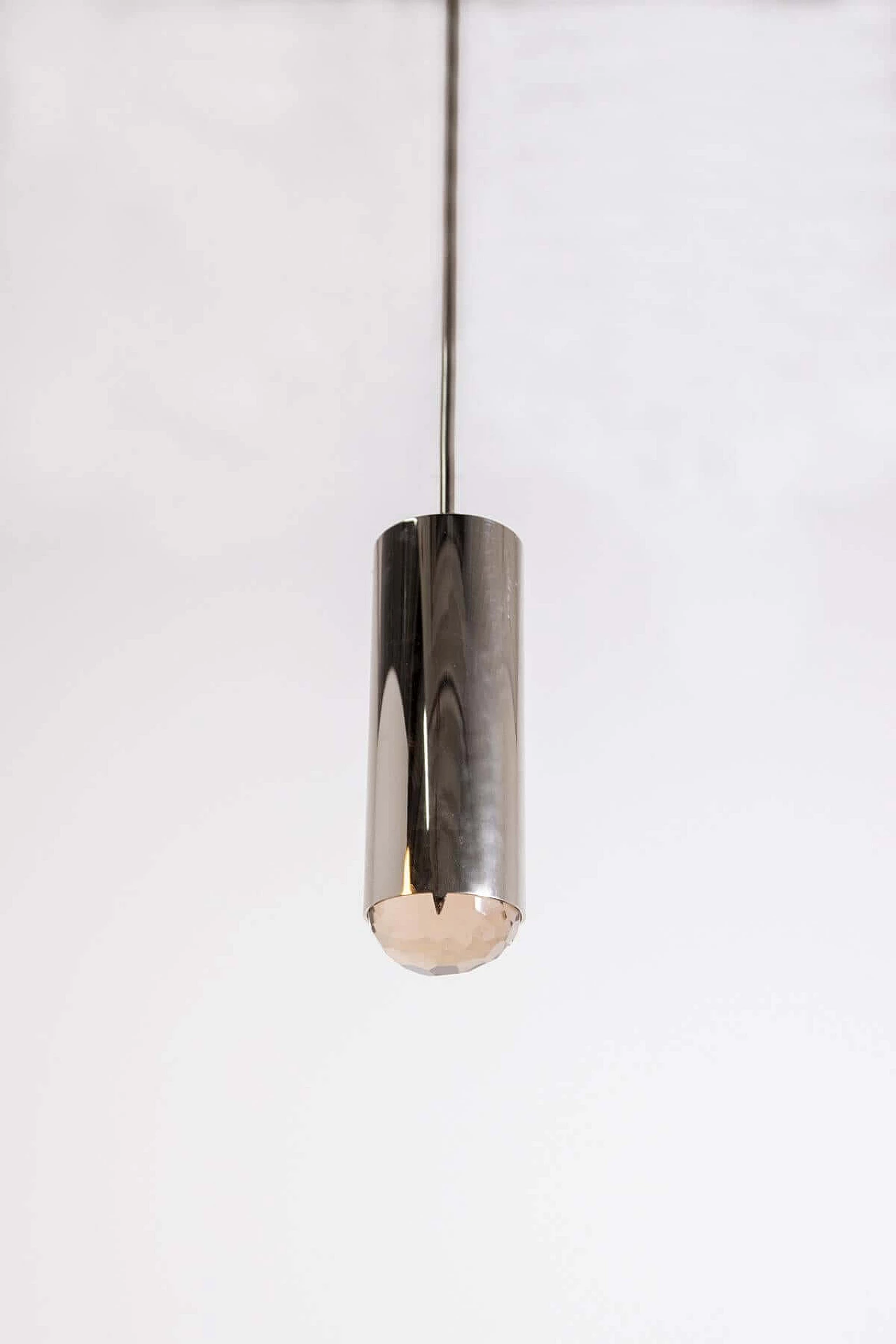Brass and pink glass ceiling lamp by Ghirò Studio, 2000s 1408486