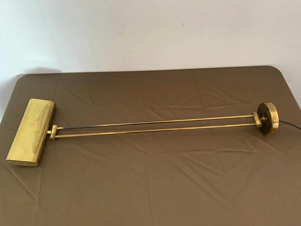 Brass wall lamp, 1970s 1408497