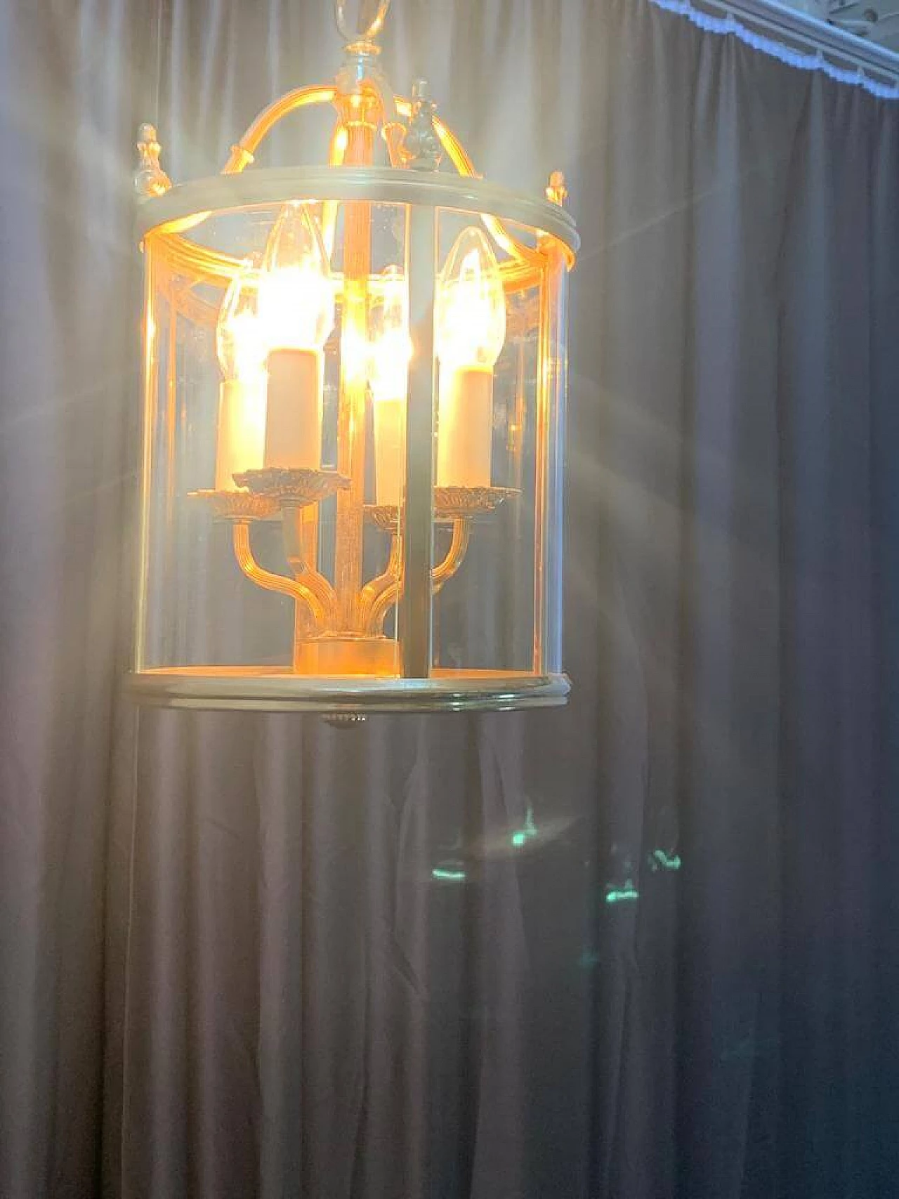 Brass lantern by Gaetano Sciolari, 1970s 1408624