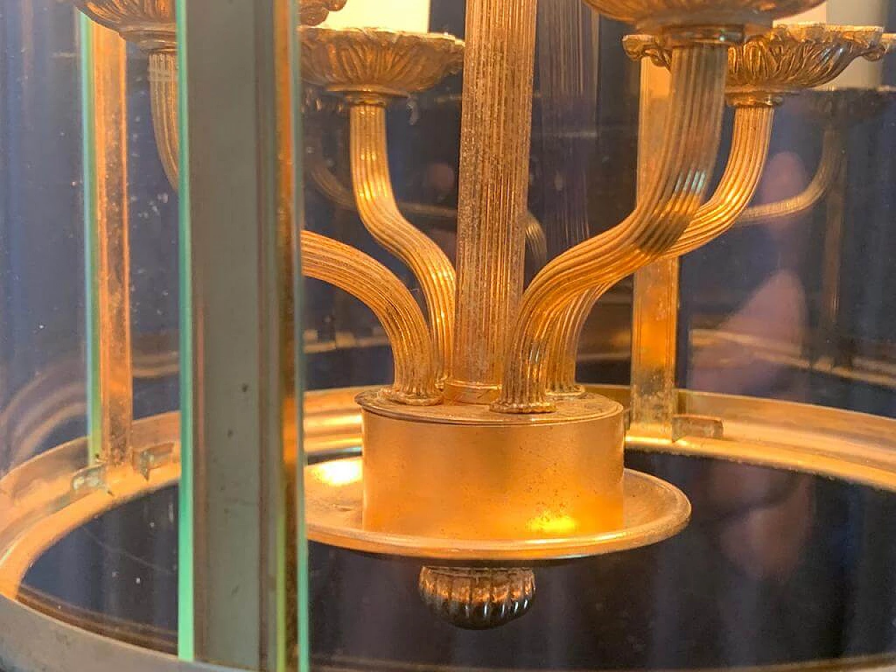 Brass lantern by Gaetano Sciolari, 1970s 1408626