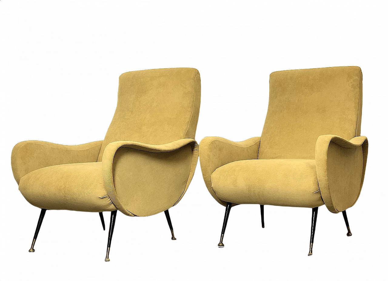 Pair of Lady armchairs by Marco Zanuso, 1950s 1408777