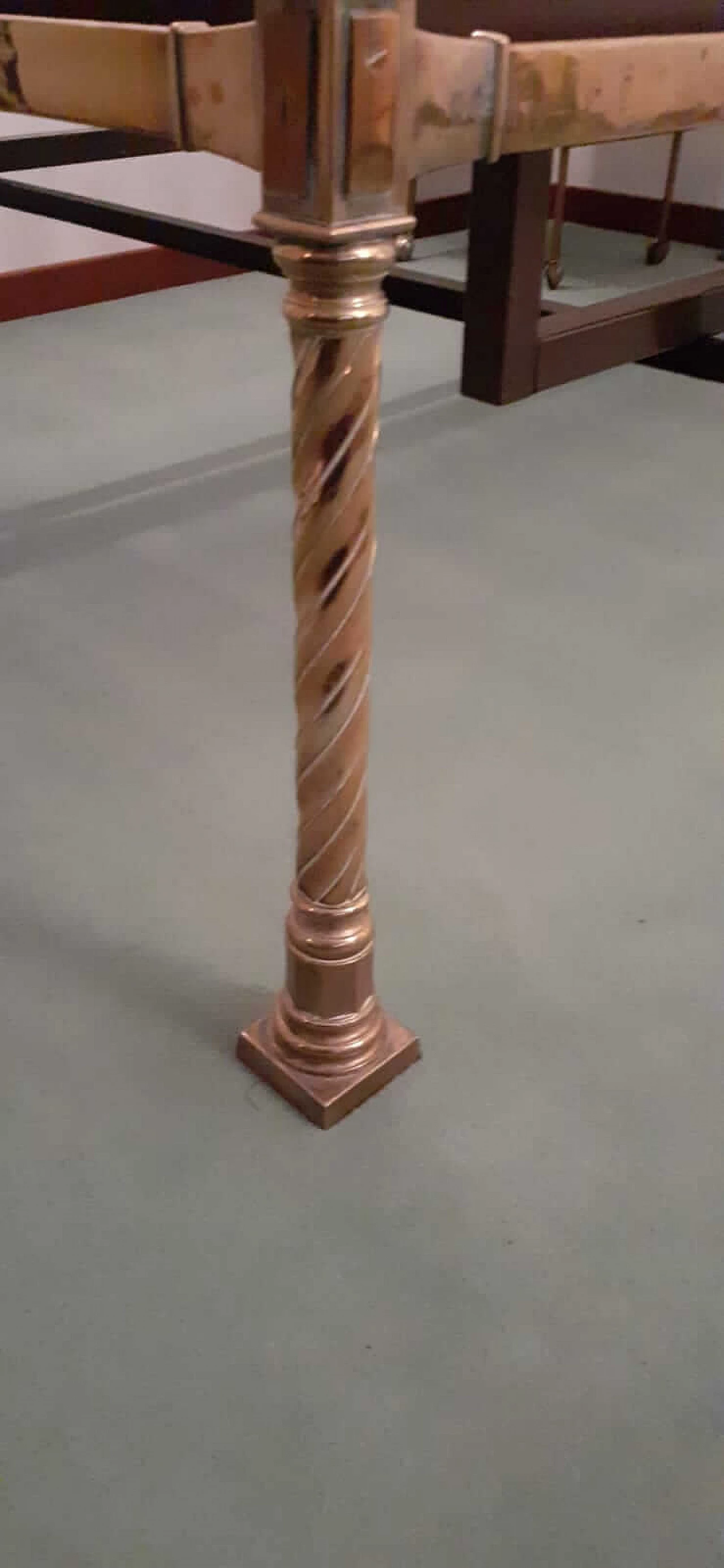 Coppia di letti singoli siciliani in ottone, fine '800 1408835