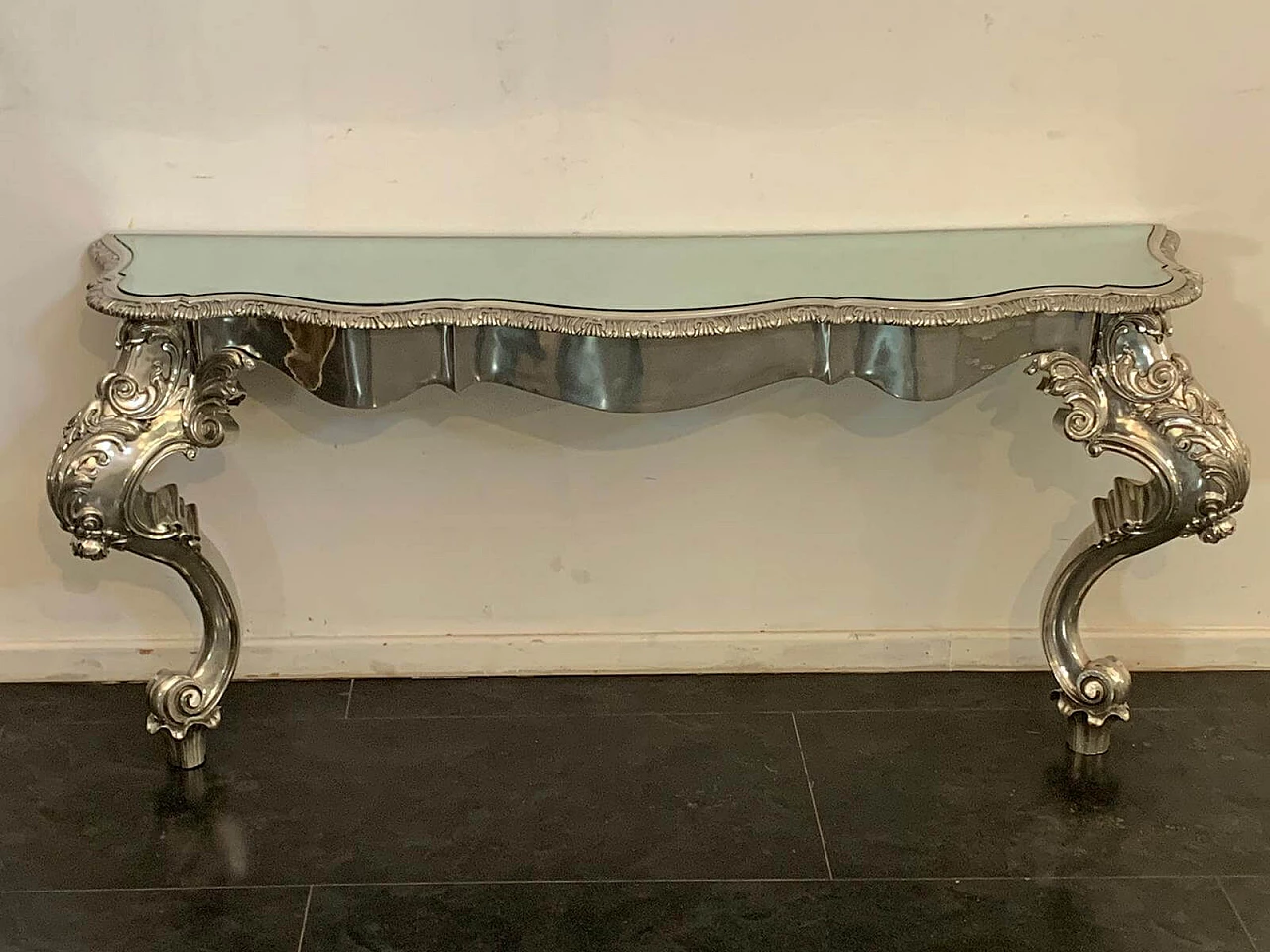 Eclectic metal console table designed by Piero Figura for Atena, 80s 1409813