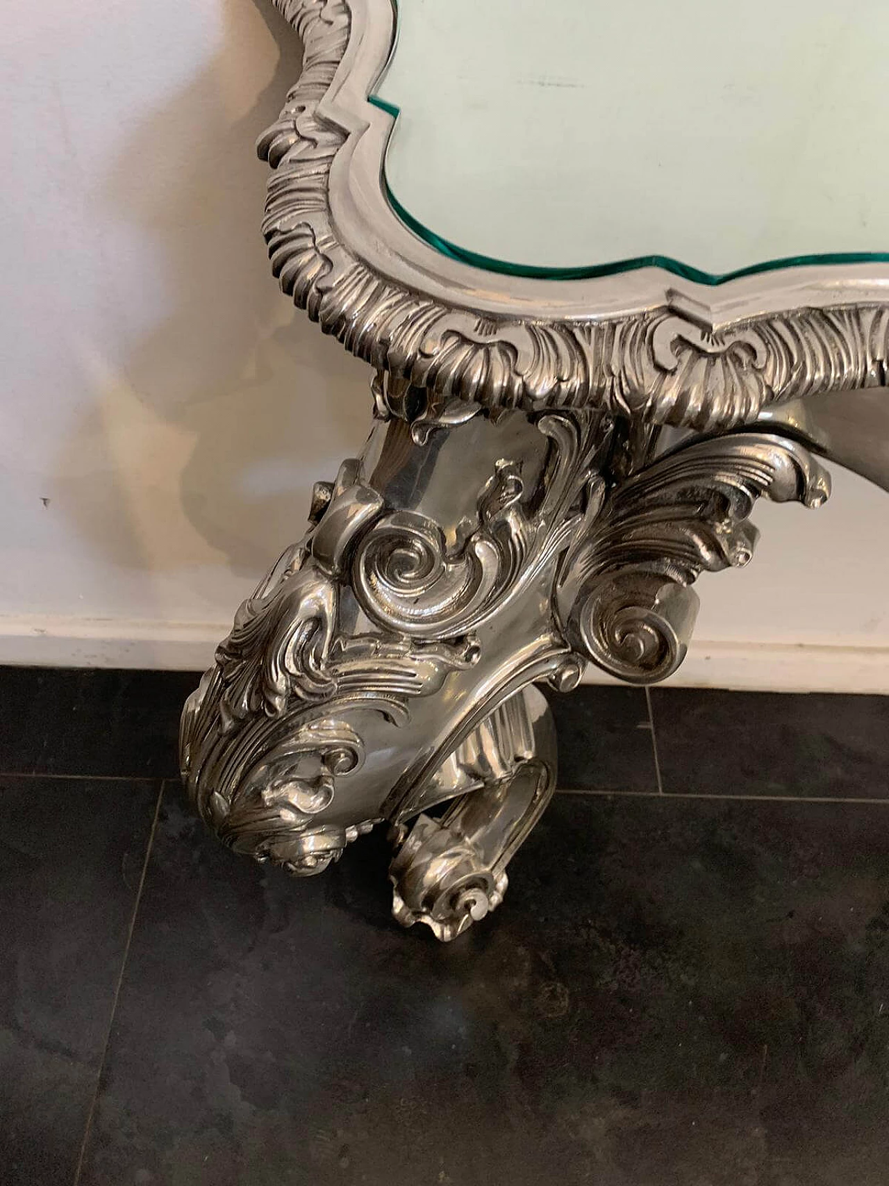 Eclectic metal console table designed by Piero Figura for Atena, 80s 1409816