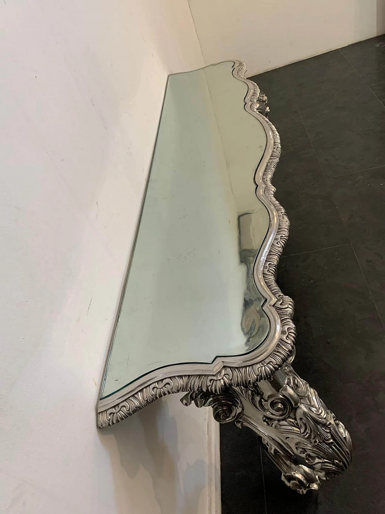 Eclectic metal console table designed by Piero Figura for Atena, 80s 1409818