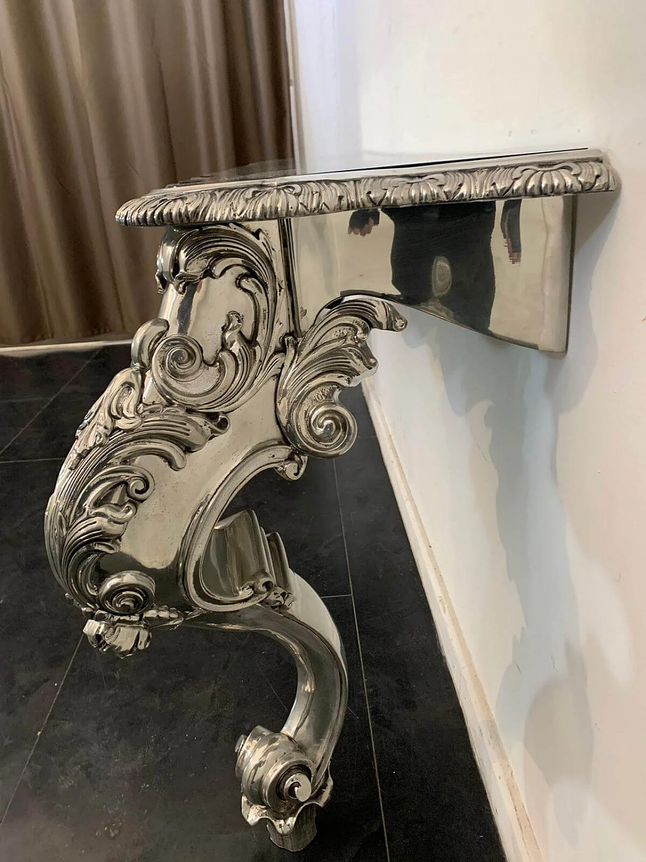 Eclectic metal console table designed by Piero Figura for Atena, 80s 1409822