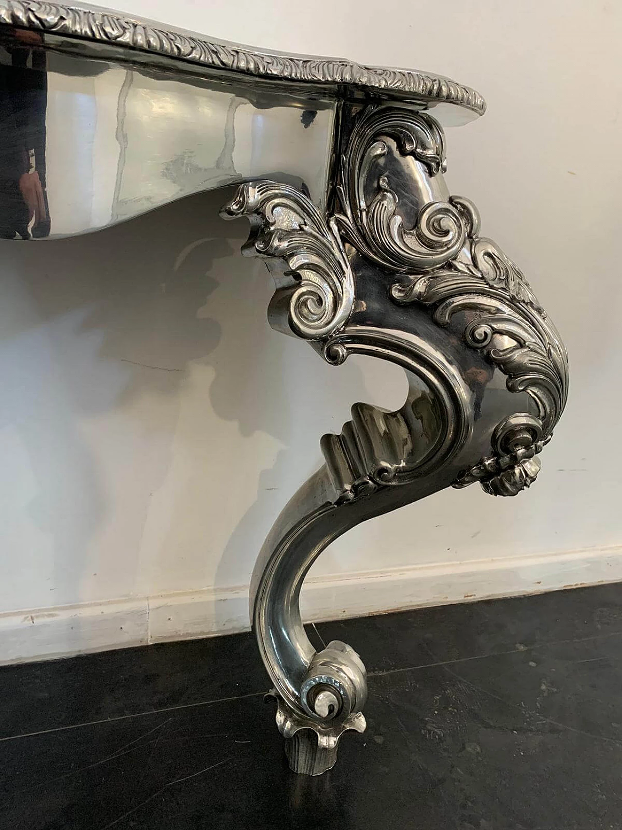 Eclectic metal console table designed by Piero Figura for Atena, 80s 1409823