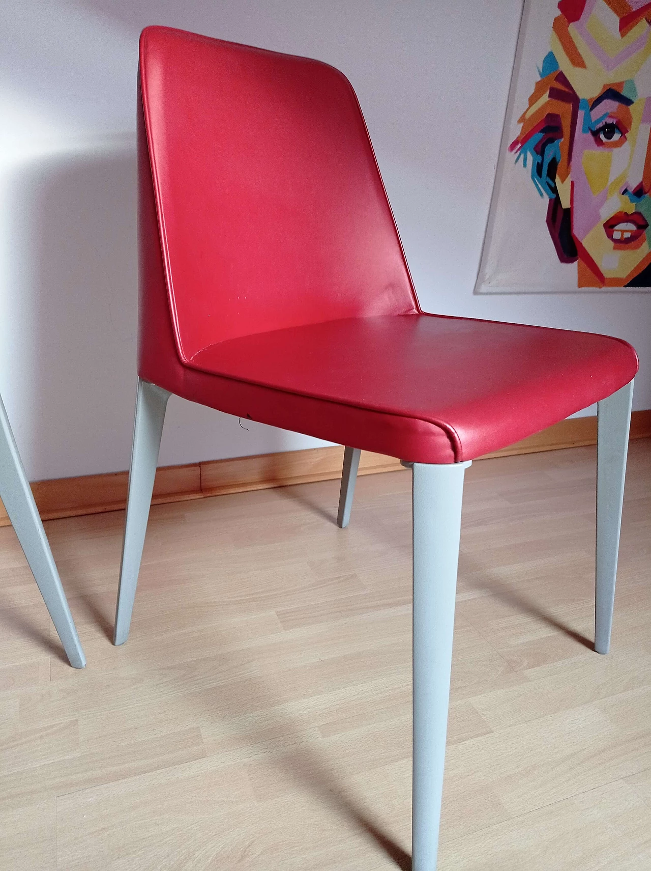 Coppia di sedie Ester Basic 691 in pelle di Patrick Jouin per Pedrali 1410819