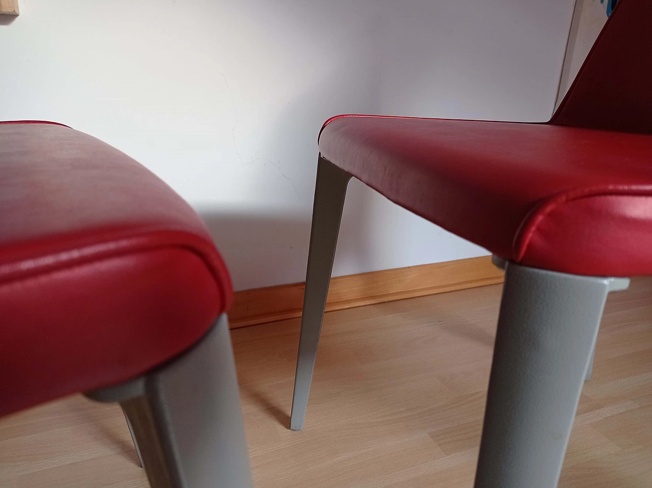 Coppia di sedie Ester Basic 691 in pelle di Patrick Jouin per Pedrali 1410841