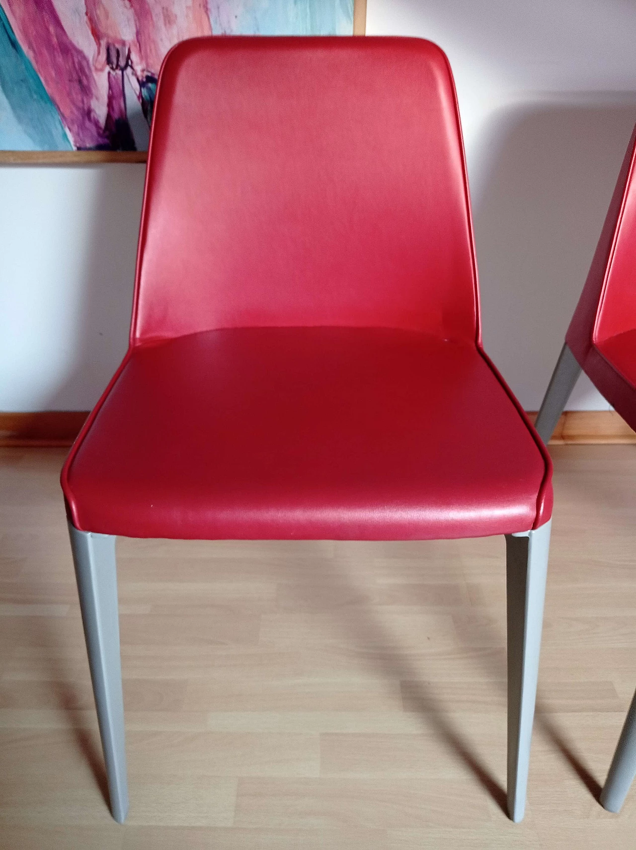 Coppia di sedie Ester Basic 691 in pelle di Patrick Jouin per Pedrali 1410858