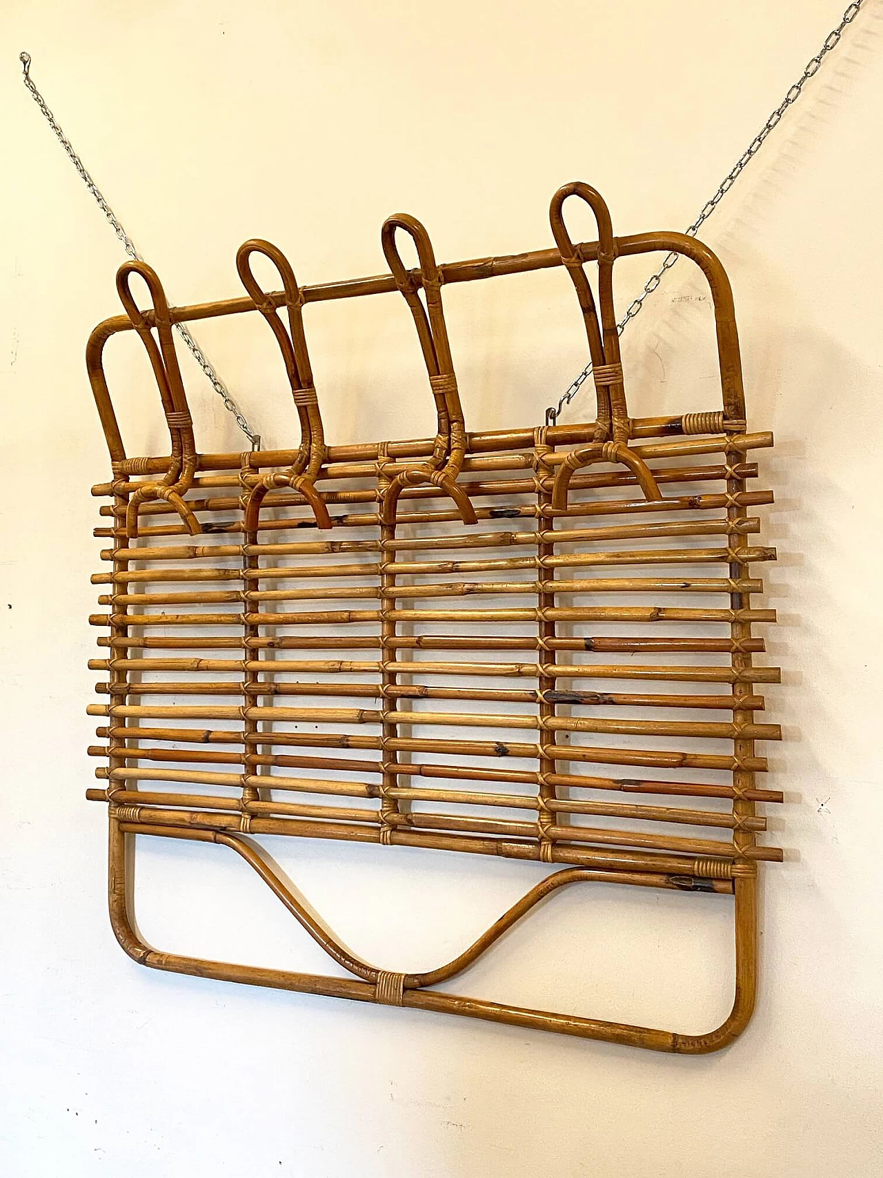 Bamboo coat hanger, 70s 1411183