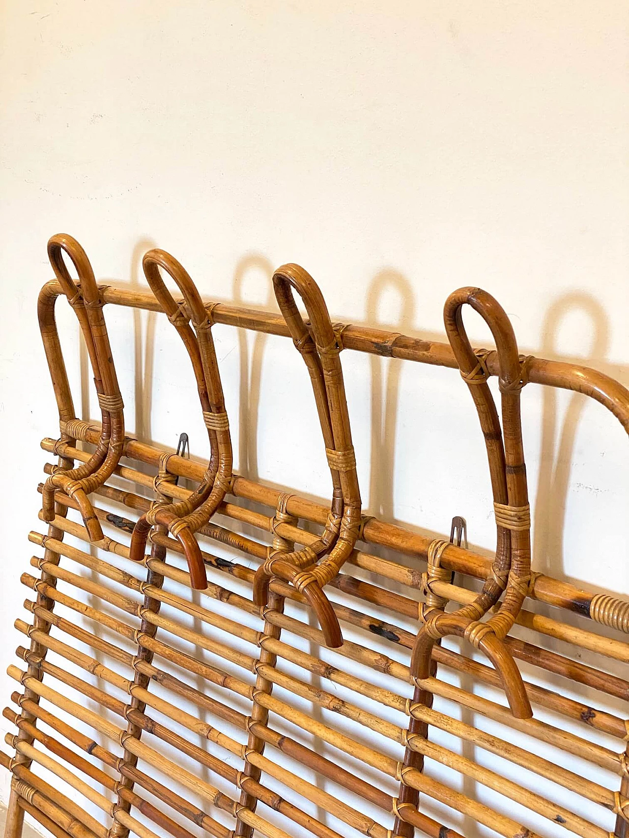 Bamboo coat hanger, 70s 1411199