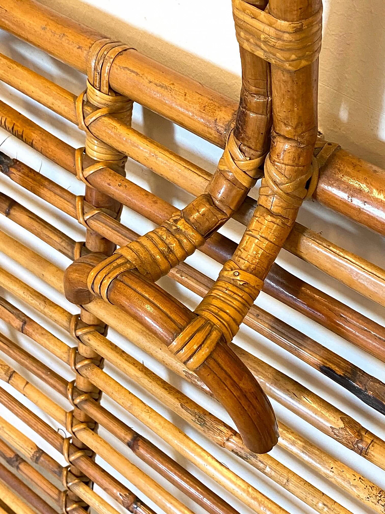Bamboo coat hanger, 70s 1411206