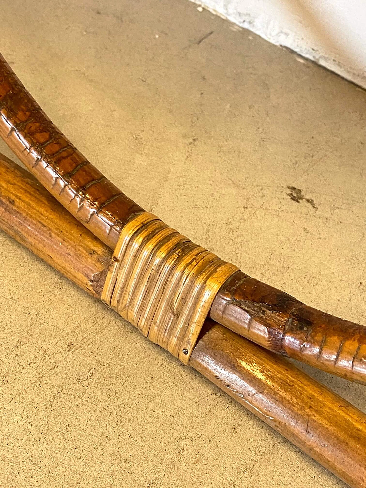 Bamboo coat hanger, 70s 1411216