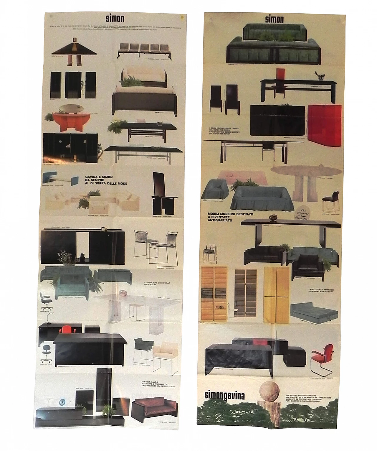 Coppia di manifesti Simon Gavina, anni '80 1411795