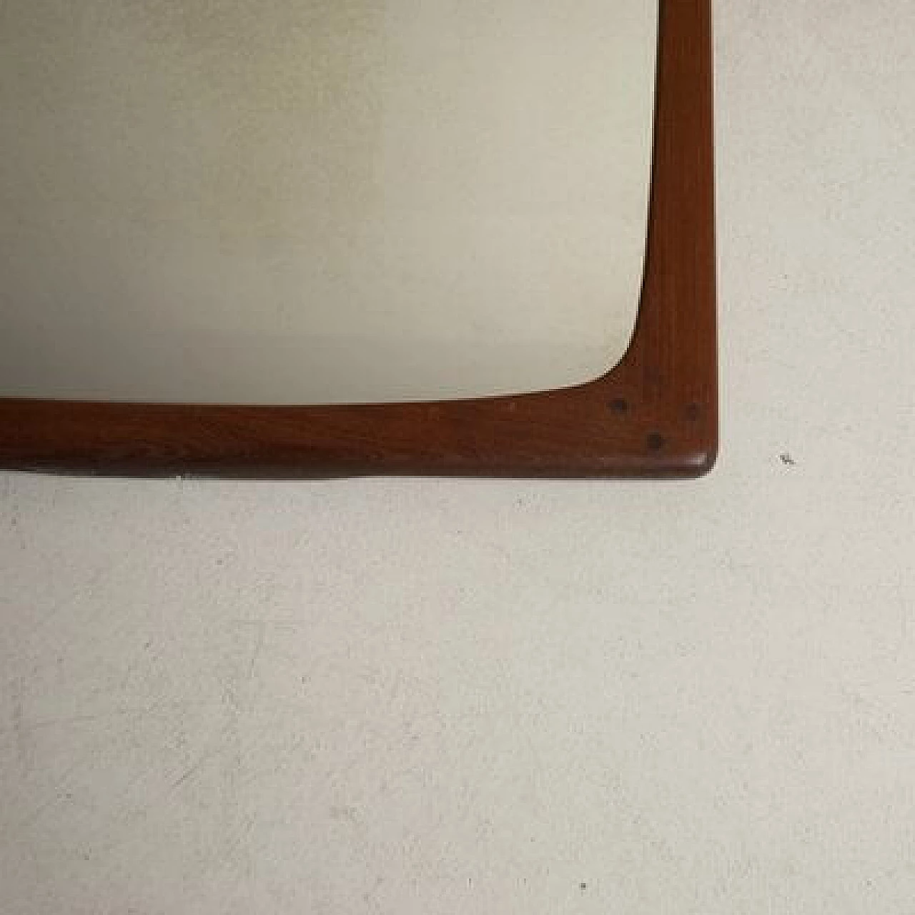 Rectangular Mirror with wood Frame from Isa Bergamo, 1960s 1412260