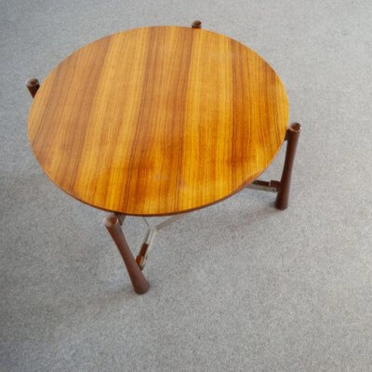 Formanova style coffee table in teak and steel, 1960s 1412273