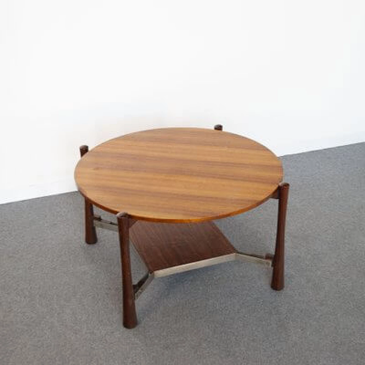 Formanova style coffee table in teak and steel, 1960s 1412275