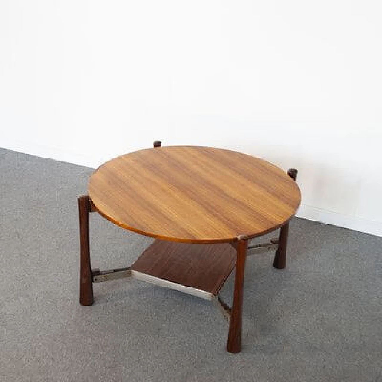 Formanova style coffee table in teak and steel, 1960s 1412276