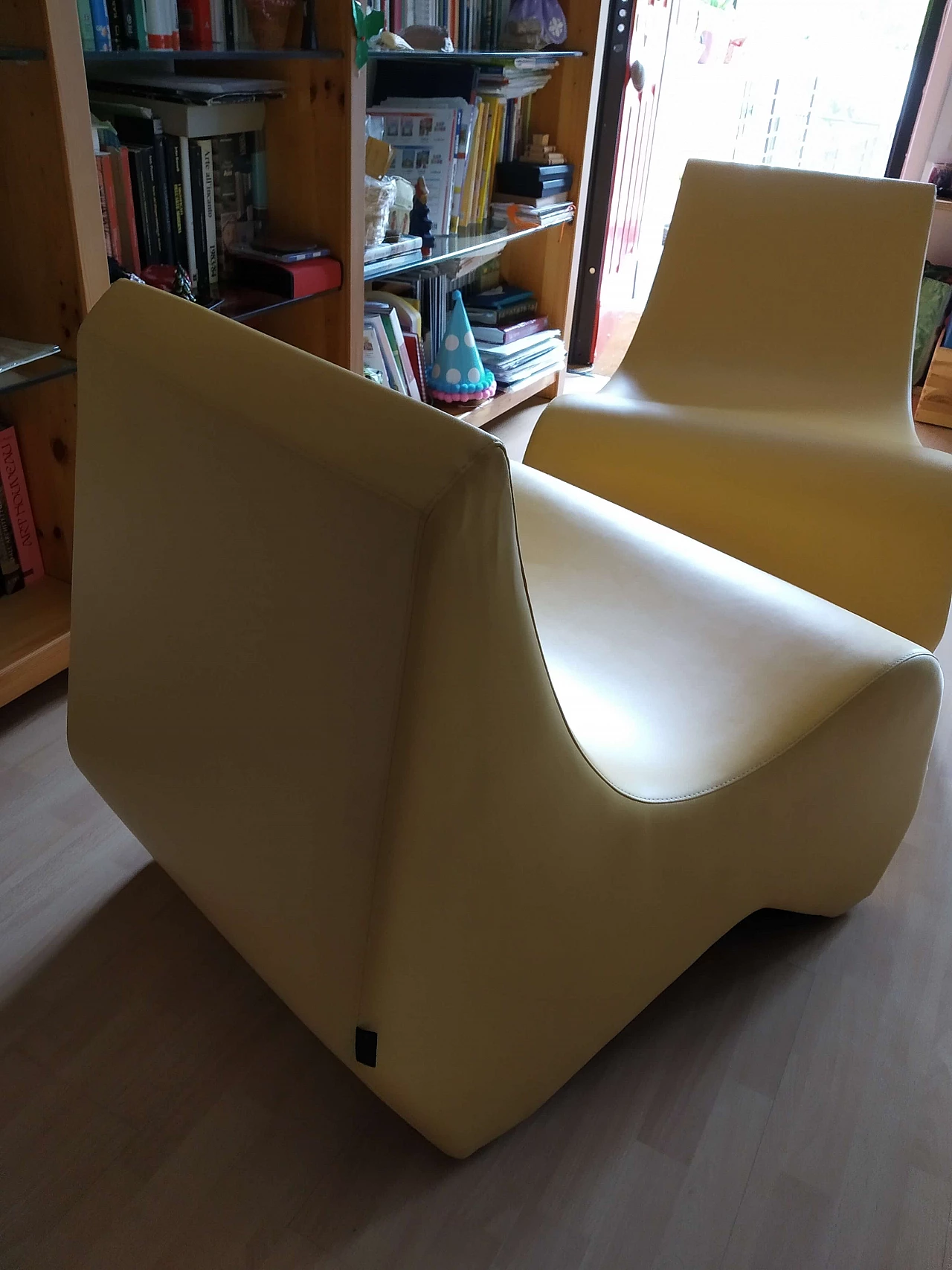 Pair of Stones modular leather armchairs by Fulvio Bulfoni for La Cividina 1412437