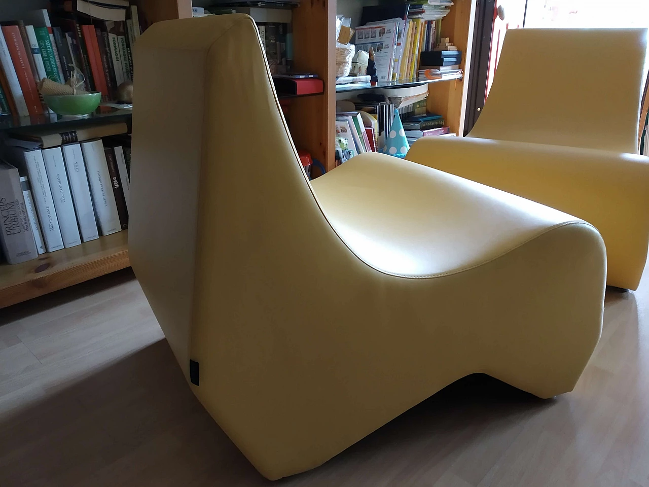 Coppia di poltrone Stones modulari in pelle di Fulvio Bulfoni per La Cividina 1412440