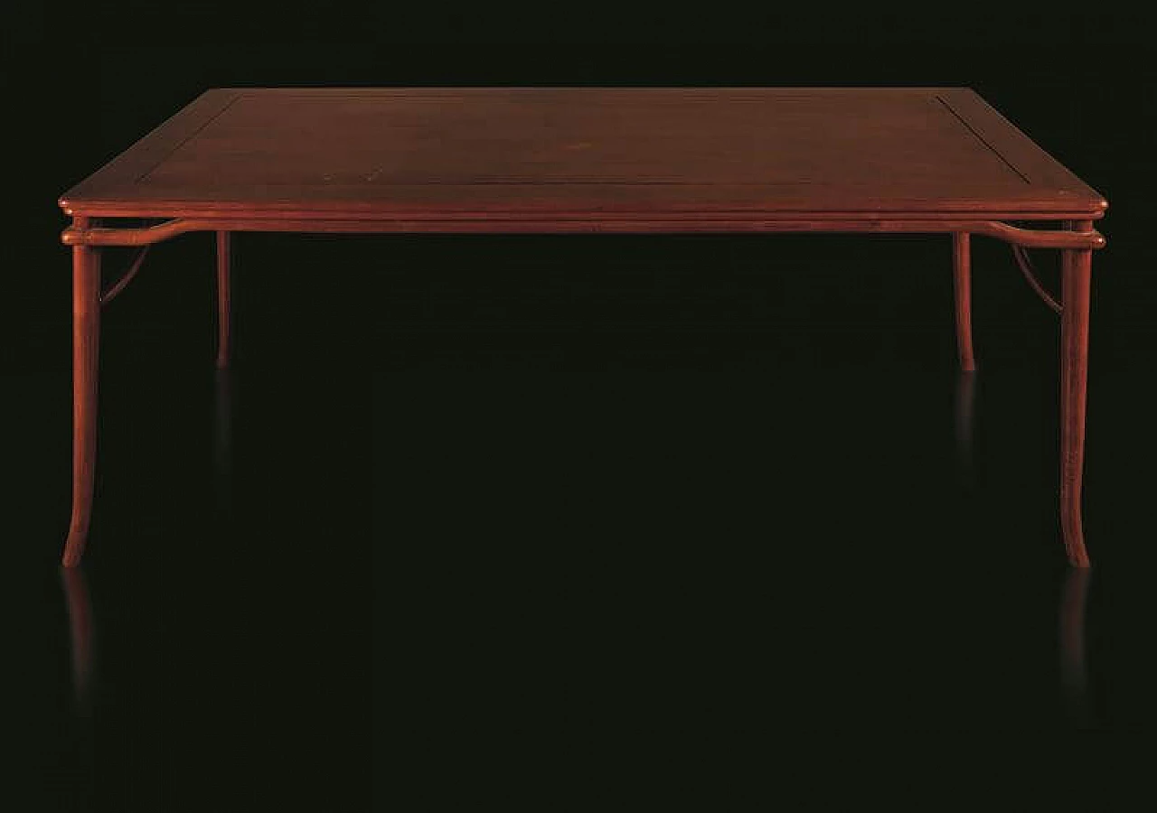 Tavolo con 7 sedie in legno di Huali, Cina, '800 1412559