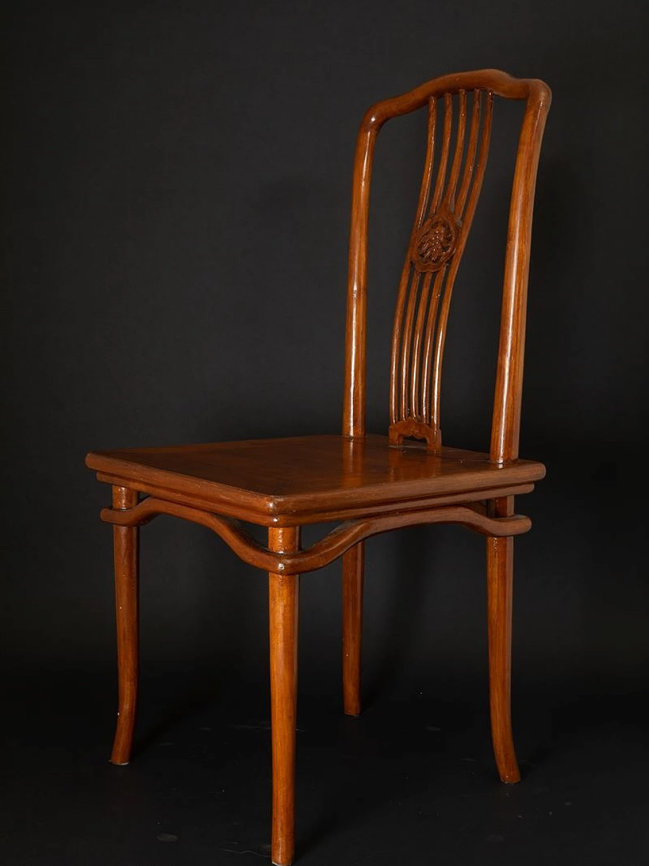 Huali wood table with 7 chairs, China, 19th century 1412562