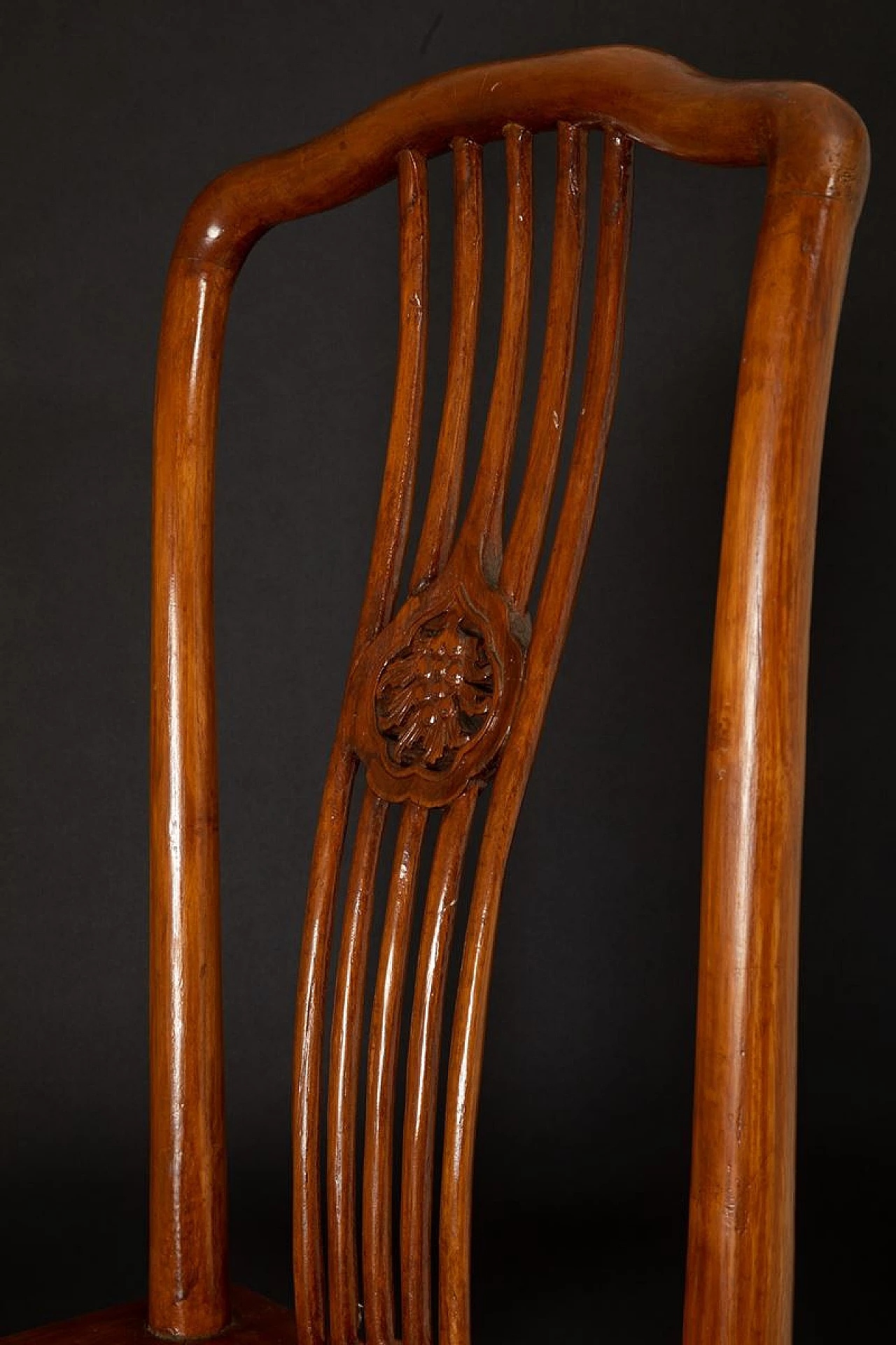 Tavolo con 7 sedie in legno di Huali, Cina, '800 1412563
