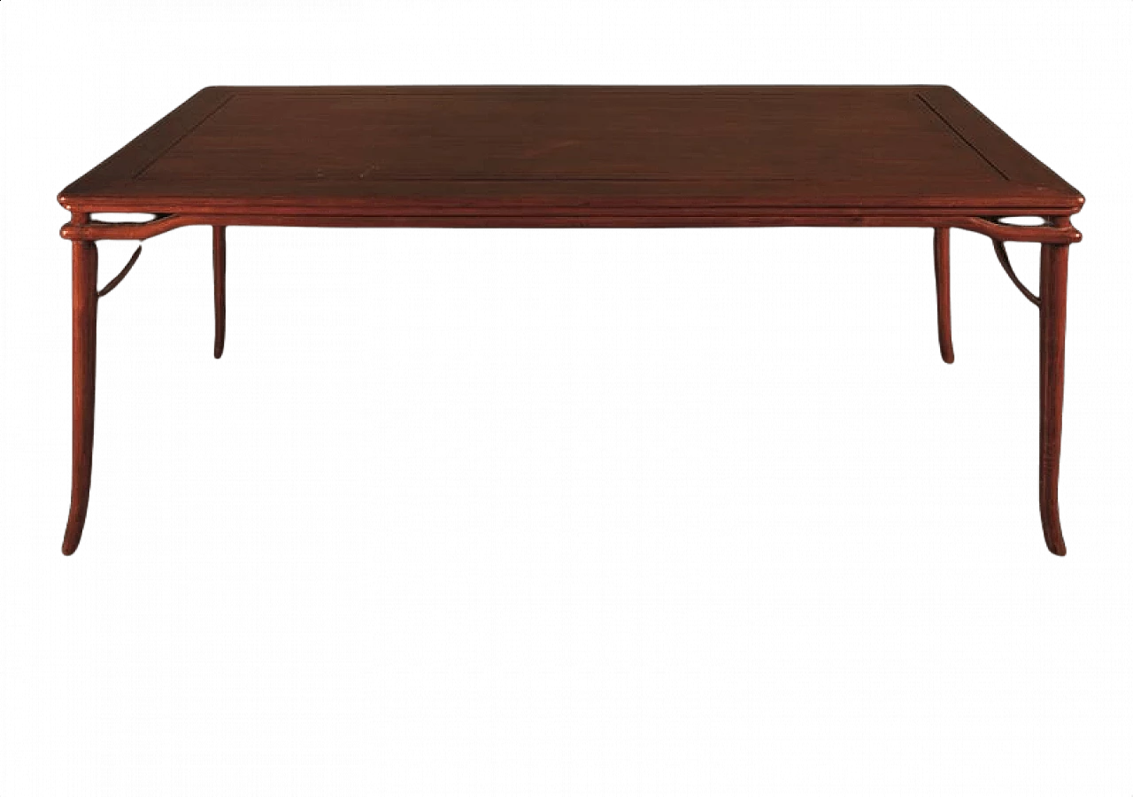Tavolo con 7 sedie in legno di Huali, Cina, '800 1412567