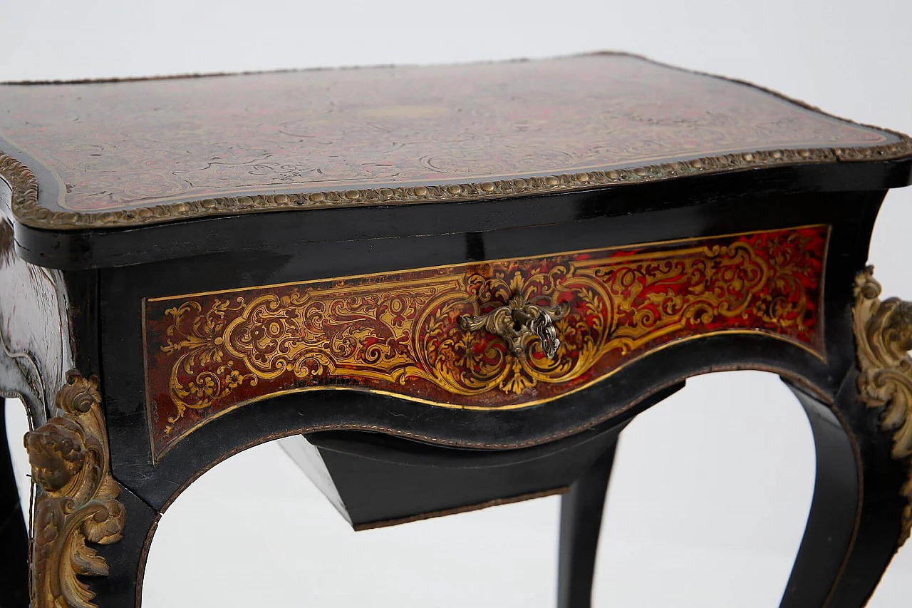 Toeletta in stile Napoleone III in bronzo e legno, del '800 1412635