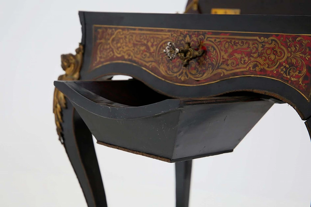 Toeletta in stile Napoleone III in bronzo e legno, del '800 1412637