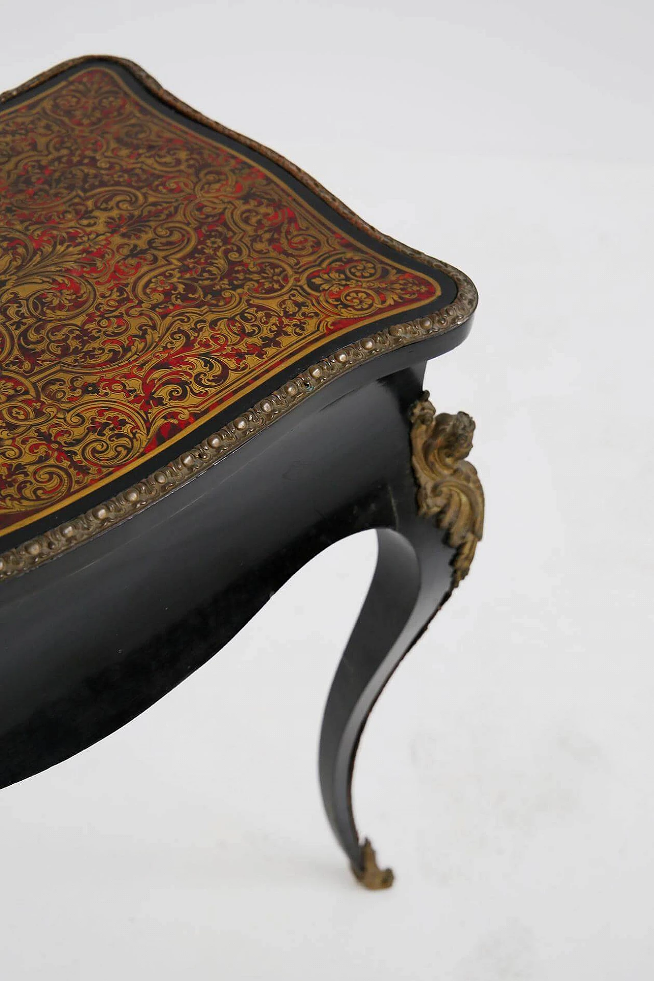 Toeletta in stile Napoleone III in bronzo e legno, del '800 1412639