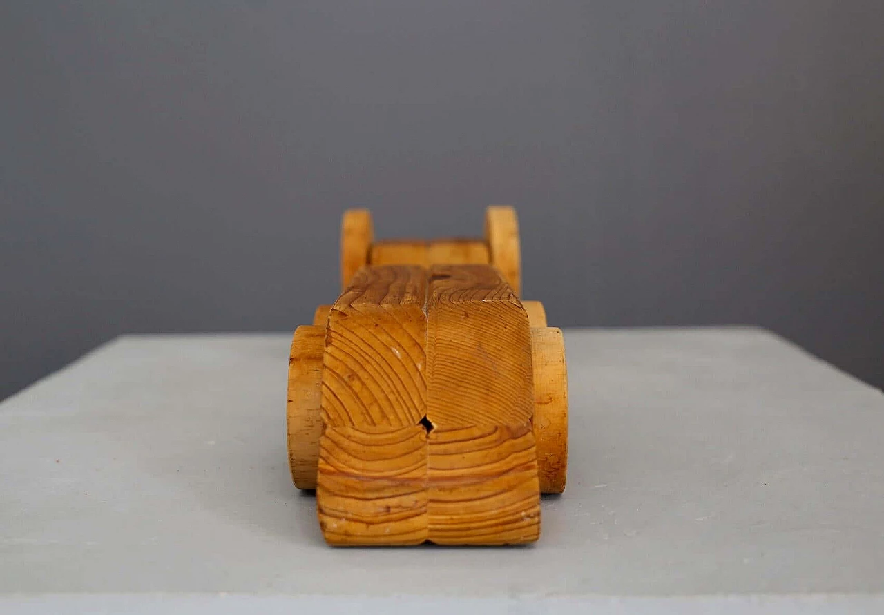 Wooden sculpture of a futurist machine Locomotive by Urano Palma, 1950s 1412846